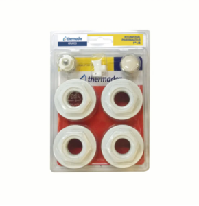Kit bouchons-purgeurs pour radiateur fonte 1"1/4