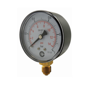 Manomètre ABS à cadran sec - Raccord Radial - Pression standard 0 à 10 - ø63