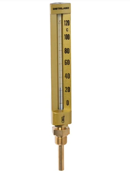 Thermomètre corps aluminium - Droit - Lg 100mm