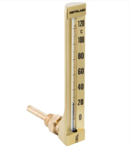 Thermomètre corps aluminium - Equerre - Lg 63mm