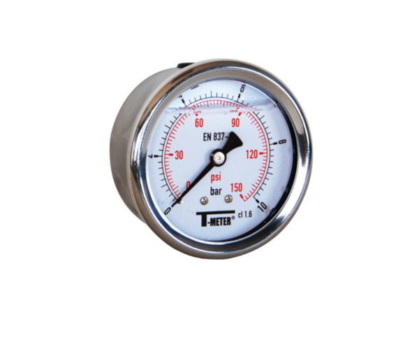 Manomètre glycérine - ø 63 mm - 0/6 bar - Axial