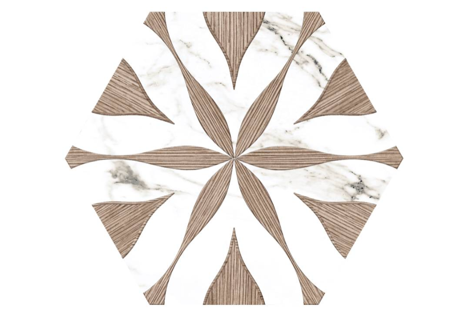 Carreaux Hexagones & Kayak effet Marbre et Bois – Image 2