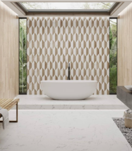 Carreaux Hexagones & Kayak effet Marbre et Bois