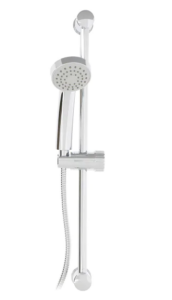 Barre de douche chromée avec douchette 1 jet et flexible - UDEN