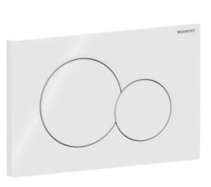Plaque de déclenchement Geberit Sigma01, ronde, rinçage double touche