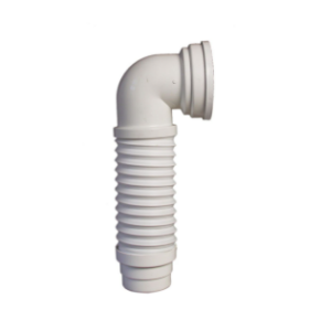 Pipe WC extensible 90° MULTIPIPE blanche L 235-380mm Ø 93-100mm