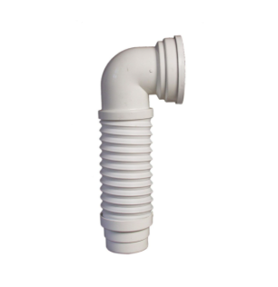 Pipe WC extensible 90° MULTIPIPE blanche L 235-380mm Ø 93-100mm