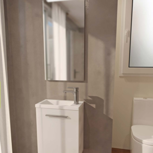 Meuble lave mains - Caisson + Plan vasque résine