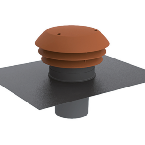 Chapeau sortie toiture couleur tuile Ø160 mm / Standard