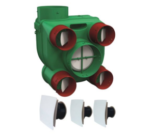 ARIANT - Kit VMC simple flux autoréglable basse consommation + bouches design