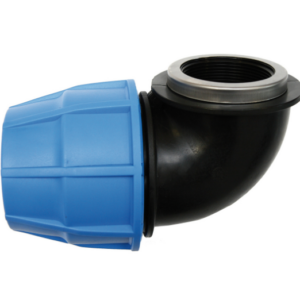 Coude plastique femelle