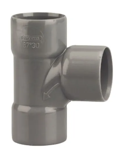 Té PVC PB 87°30 FF