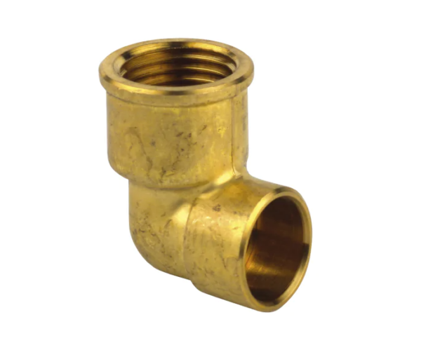 Coude 90° laiton à souder et visser FF