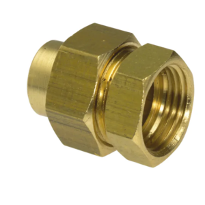 Union droit laiton à souder femelle à visser femelle