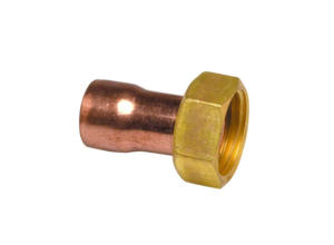 Raccord droit 2 pièces laiton douille cuivre
