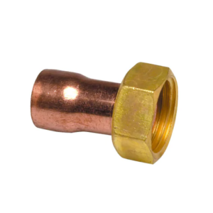 Raccord droit 2 pièces laiton douille cuivre