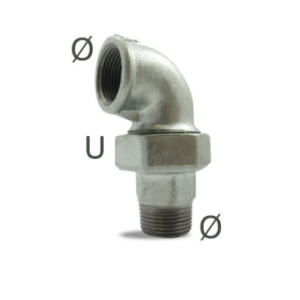 Coude union Galva MF