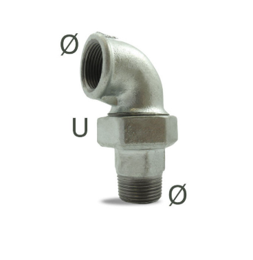 Coude union Galva MF