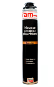 Bombe mousse PU pistolable