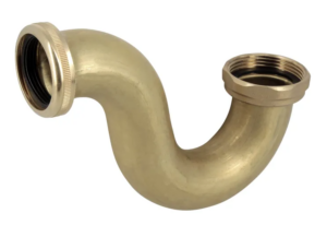Siphon évier laiton