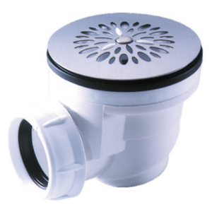 Bonde receveur de douche plastique à grille inox Ø 60